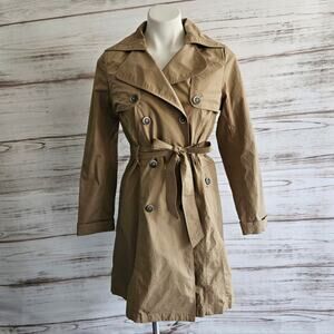 Le Phare De La Baleine Dark Tan Trench sz M